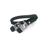 Ryder strap toe clip pair with adjustable nylon straps