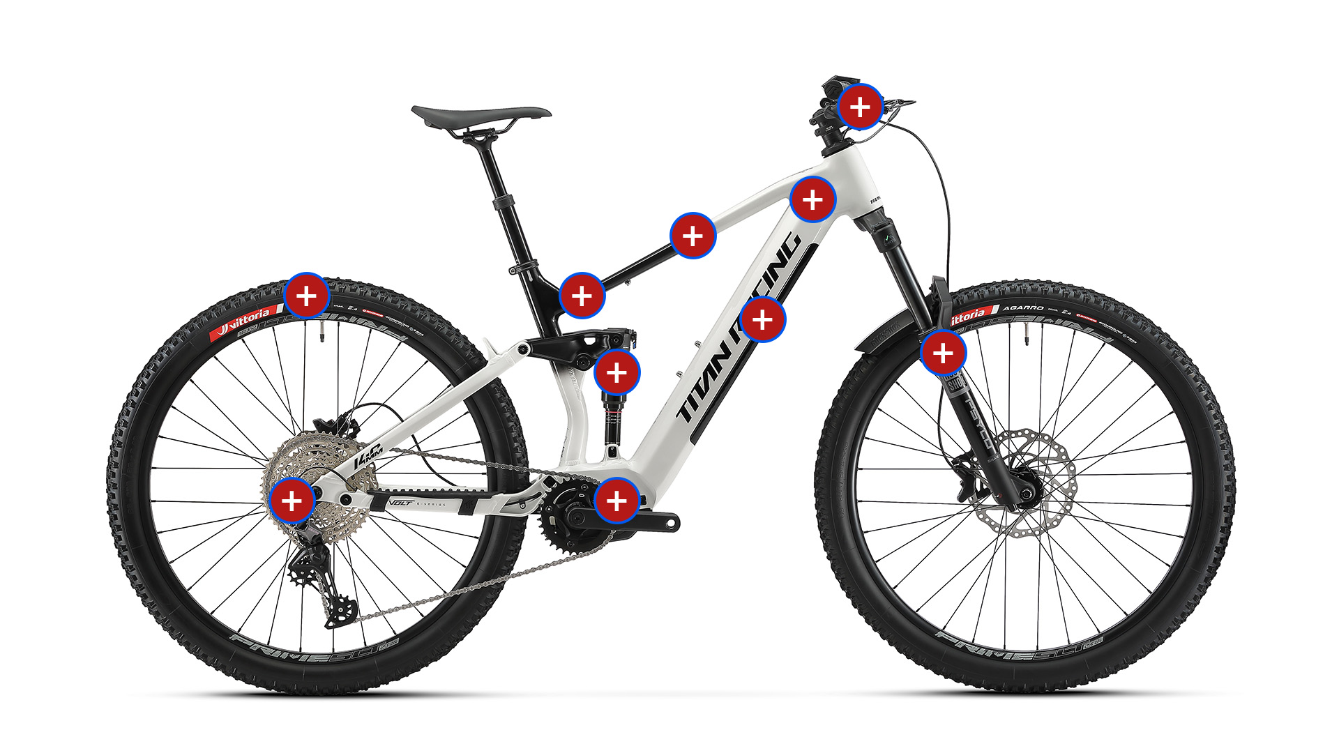 Titan Volt E-Two 29″ Dual-Suspension eMTB | 350W / 100 Nm Trail Power