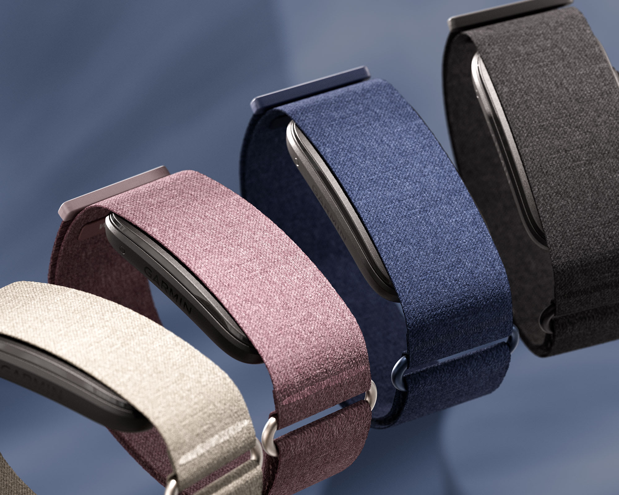 Garmin CIRQA Smart Band colour range available from Cajees Cycles